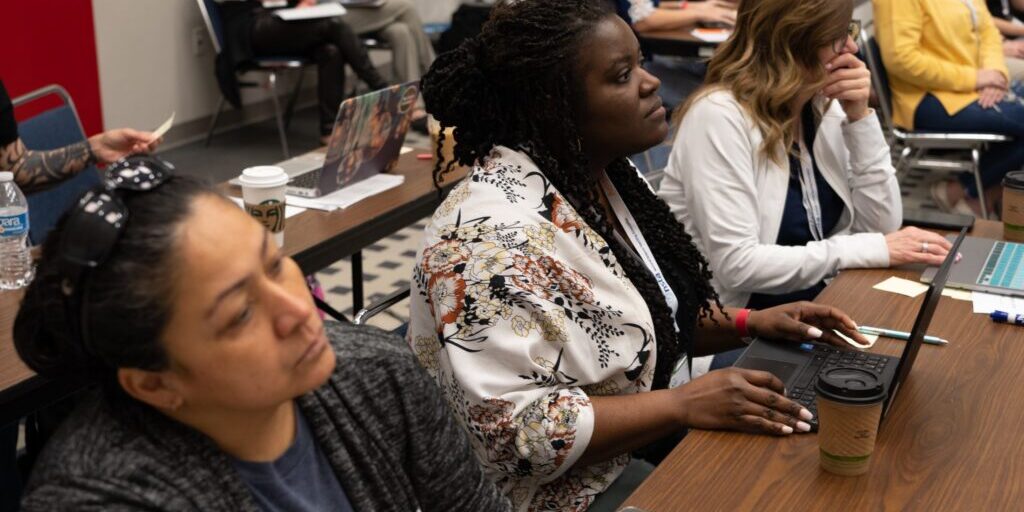 Teachers at Activate Learning NSTA session